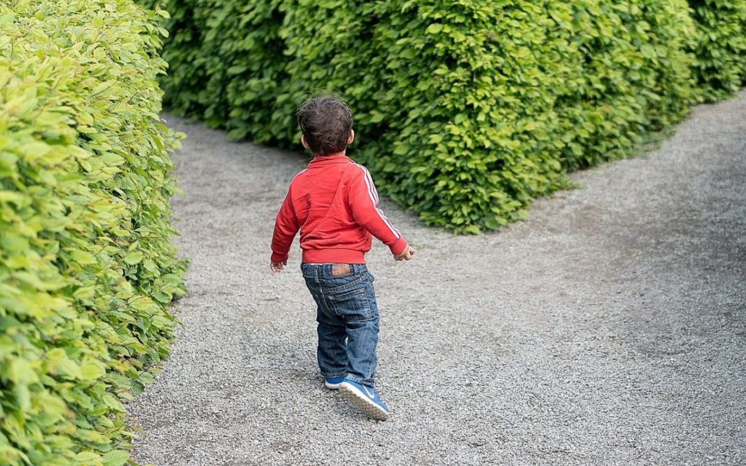 Child in a maze